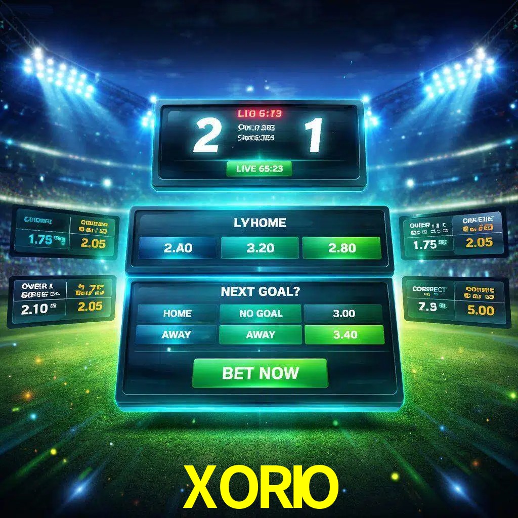 Vista de apuestas en vivo XORIO durante un partido en curso